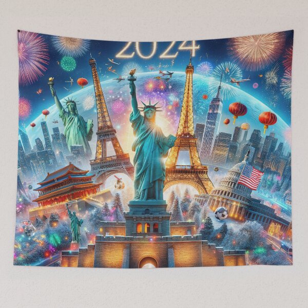 Item preview, Around the World in 2024: Global New Year's Celebrations designed and sold by FIYARO.