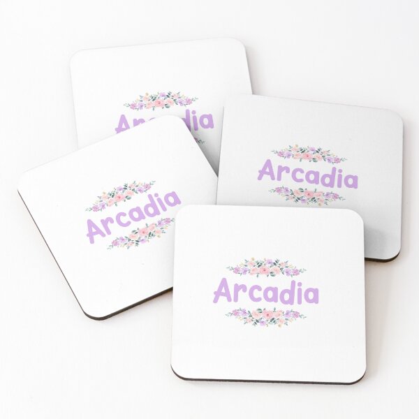 Item preview, Purple Flower Arcadia Name Label designed and sold by NormadWorld.