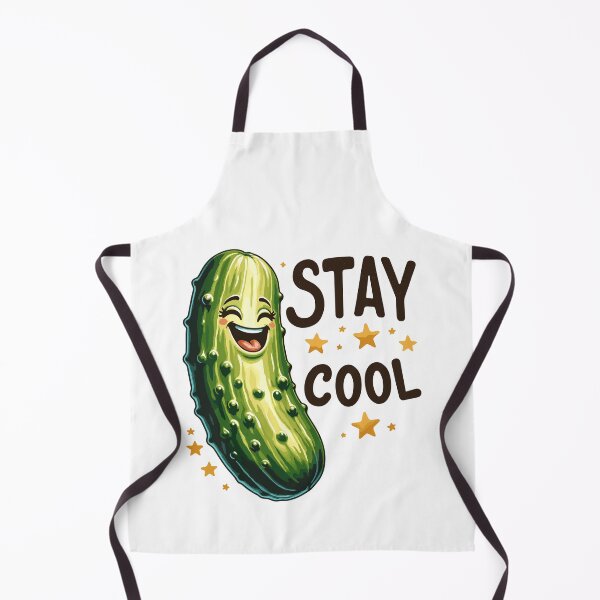 Item preview, Happy Pickle Stay Cool Retro designed and sold by CosyTeal.