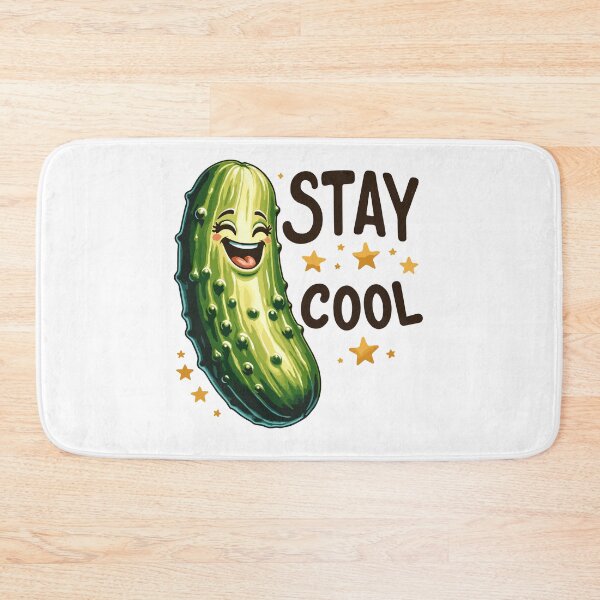 Item preview, Happy Pickle Stay Cool Retro designed and sold by CosyTeal.