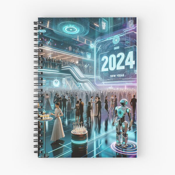 Item preview, Fiestas futuristas: Año nuevo de alta tecnología 2024 designed and sold by FIYARO.