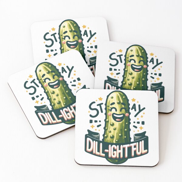 Item preview, Happy Pickle Stay Dillightful Groovy designed and sold by CosyTeal.