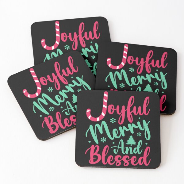 Item preview, Joyful Merry And Blessed designed and sold by shopbakas.