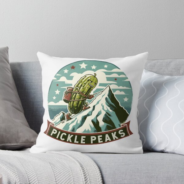 Item preview, Hiking Pickle Climbing Peaks Retro designed and sold by CosyTeal.