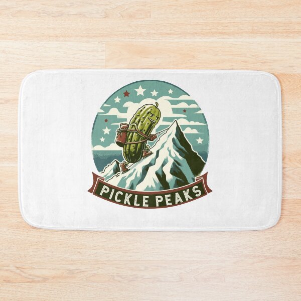 Item preview, Hiking Pickle Climbing Peaks Retro designed and sold by CosyTeal.