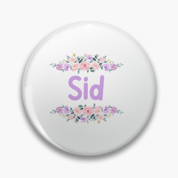 Item preview, Purple Flower Sid Name Label designed and sold by NormadWorld.