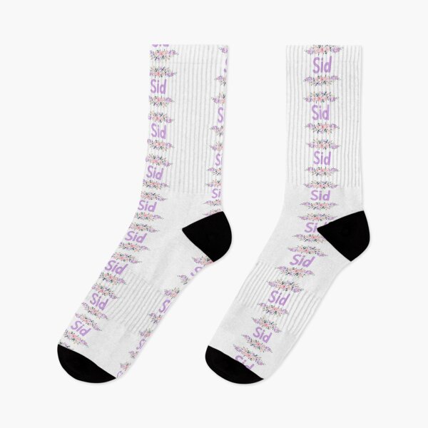 Item preview, Purple Flower Sid Name Label designed and sold by NormadWorld.