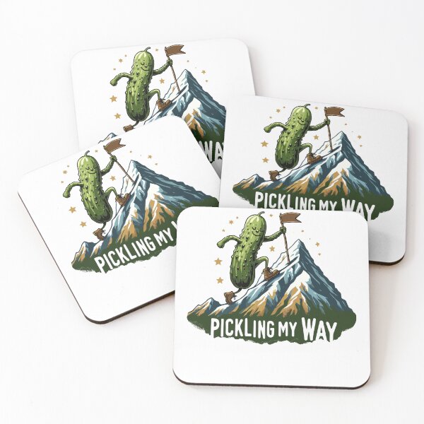 Item preview, Hiking Pickle Pickling My Way Retro designed and sold by CosyTeal.