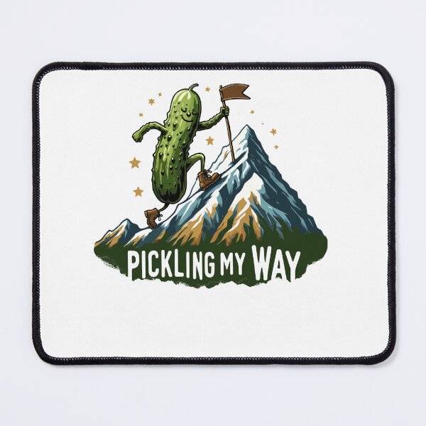 Item preview, Hiking Pickle Pickling My Way Retro designed and sold by CosyTeal.