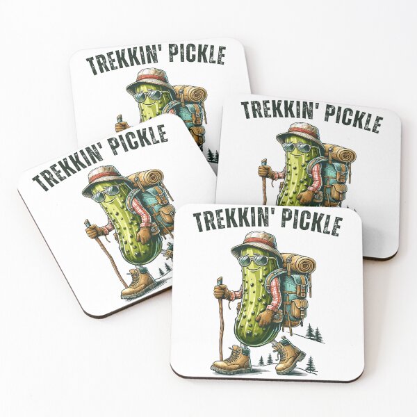 Item preview, Hiking Pickle Trekking Pickle Retro designed and sold by CosyTeal.