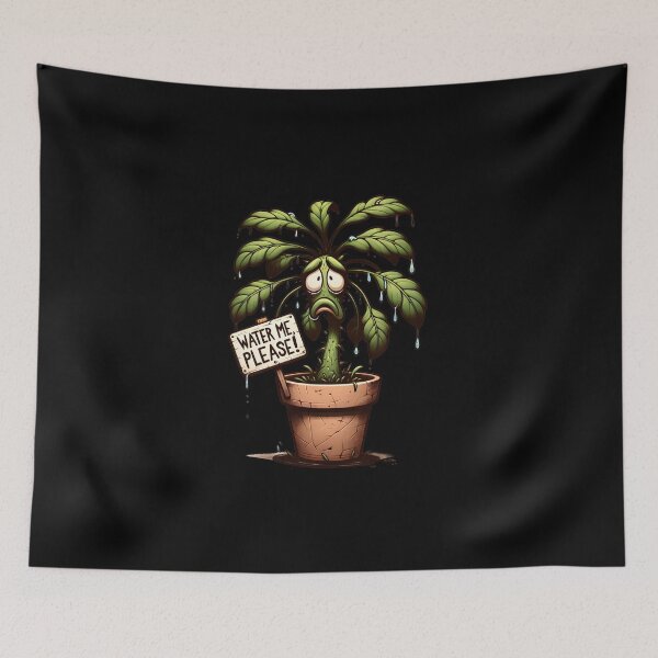 Item preview, Plant Water Reminder Thirsty Plant Buddy Cute And Funny Gifts designed and sold by BadhbhArt.