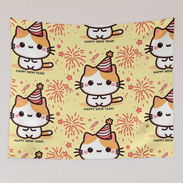 Item preview, Happy Mew Year designed and sold by DronzaX.