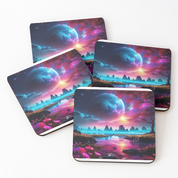 Item preview, Floral Cosmos: A Luminous Tapestry of Celestial Blooms designed and sold by ArtComixHaven.