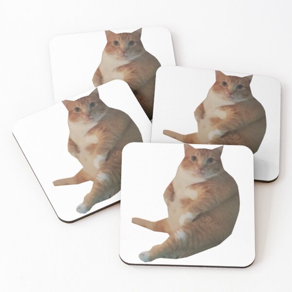 Item preview, funny orange fat cat meme sticker designed and sold by UchihaIndustry.