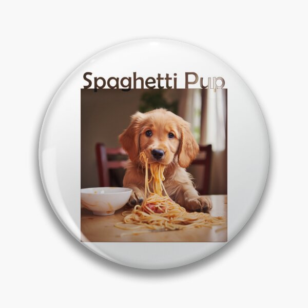 Item preview, Spaghetti Shenanigans: The Joyful Pup Feast! designed and sold by NeavesPhoto.