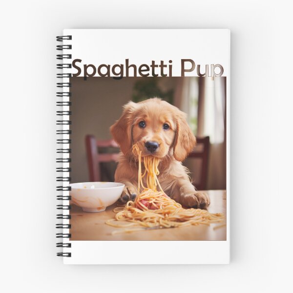 Item preview, Spaghetti Shenanigans: The Joyful Pup Feast! designed and sold by NeavesPhoto.