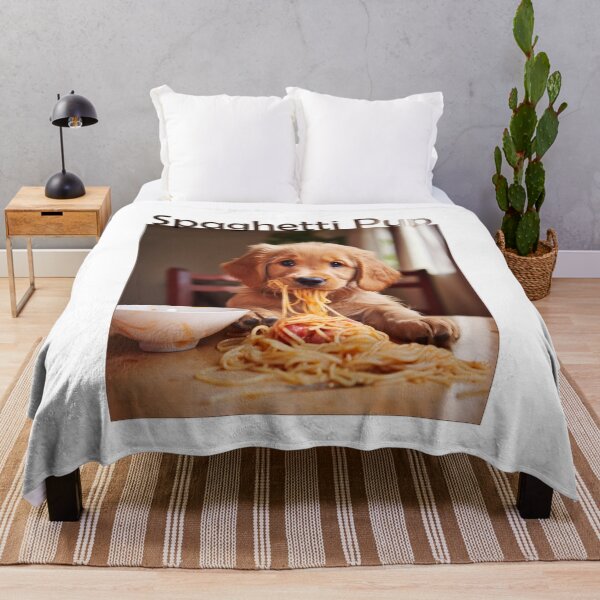 Item preview, Spaghetti Shenanigans: The Joyful Pup Feast! designed and sold by NeavesPhoto.