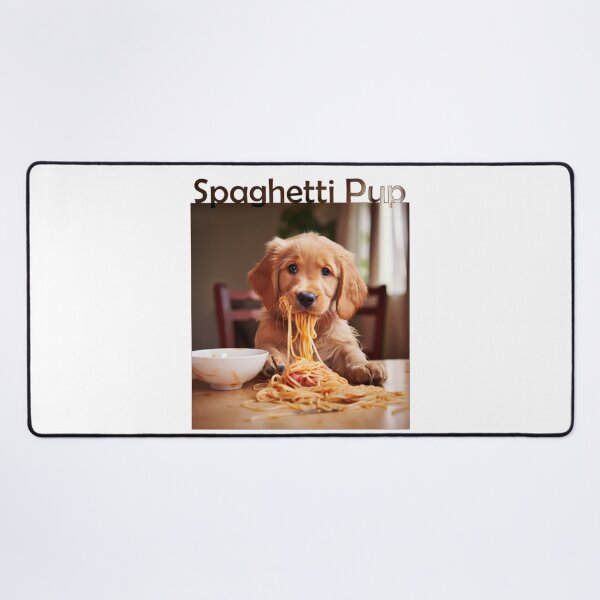 Item preview, Spaghetti Shenanigans: The Joyful Pup Feast! designed and sold by NeavesPhoto.