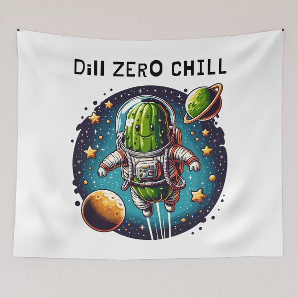 Item preview, Pickle Astronaut Dill Zero Chill designed and sold by CosyTeal.
