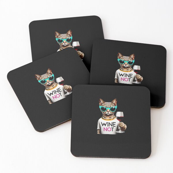 Item preview, Party savannah cat serves wine and invites designed and sold by BlueGoldArt.
