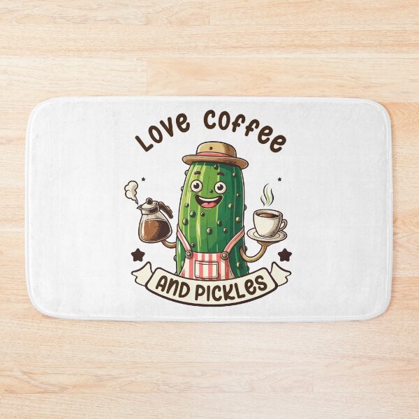 Item preview, Pickle Barista Love Coffee And Pickles Retro designed and sold by CosyTeal.