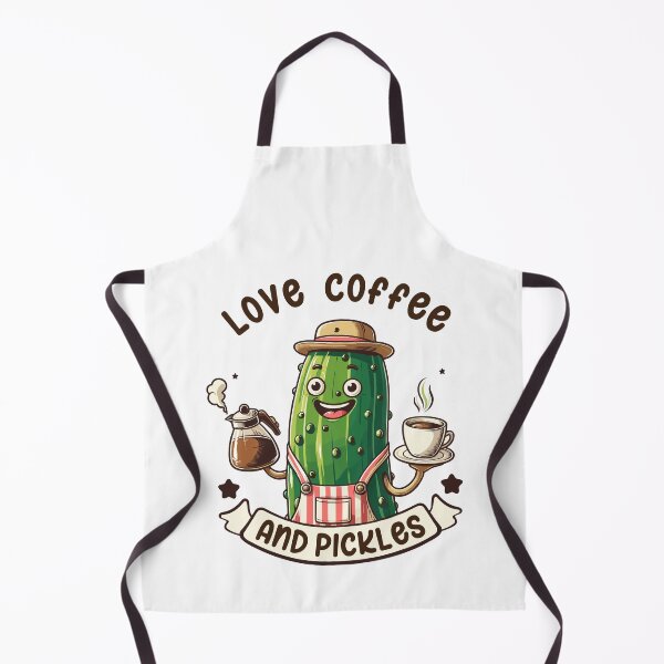 Item preview, Pickle Barista Love Coffee And Pickles Retro designed and sold by CosyTeal.