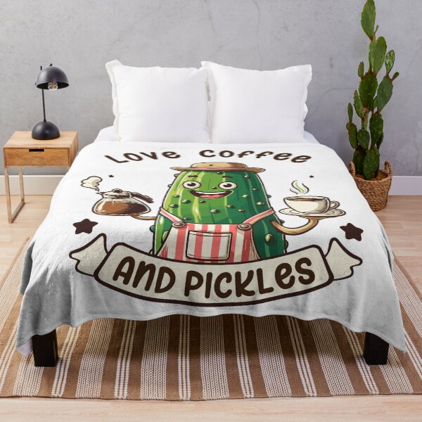 Item preview, Pickle Barista Love Coffee And Pickles Retro designed and sold by CosyTeal.