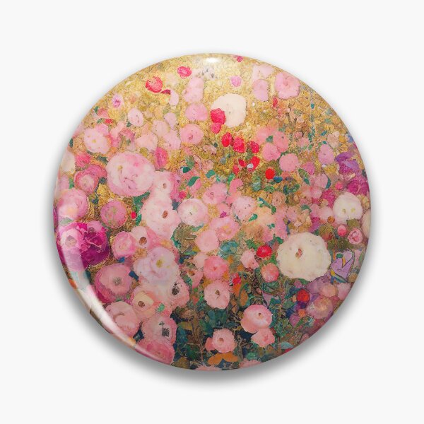 Item preview, Gustav Klimt Pink Flowers designed and sold by maniacfitness.
