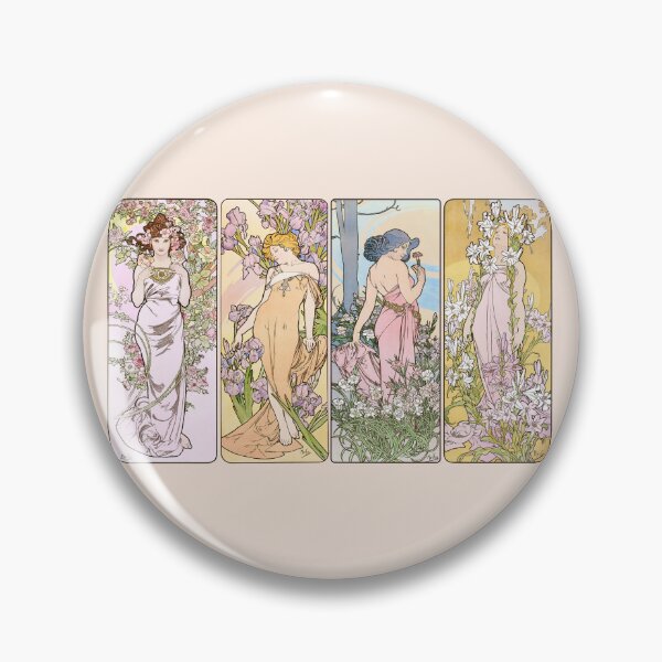 Item preview, HD. The Flowers,  Alphonse Mucha. HIGH DEFINITION designed and sold by MINDTHECHERRY.
