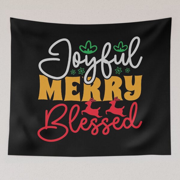 Item preview, Joyful Merry Blessed designed and sold by shopbakas.