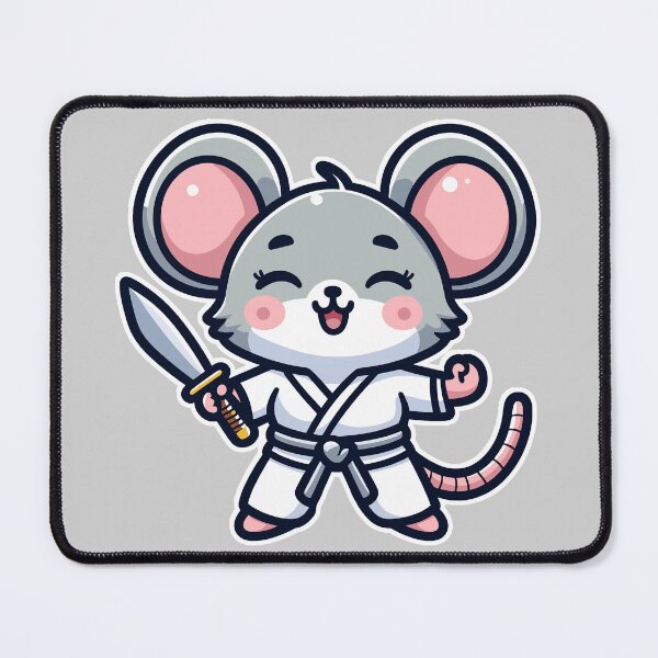Item preview, Kawaii Cute Karate Mouse 3 | Pets and Animals for Men and Women t-shirt designed and sold by panchiTWO.