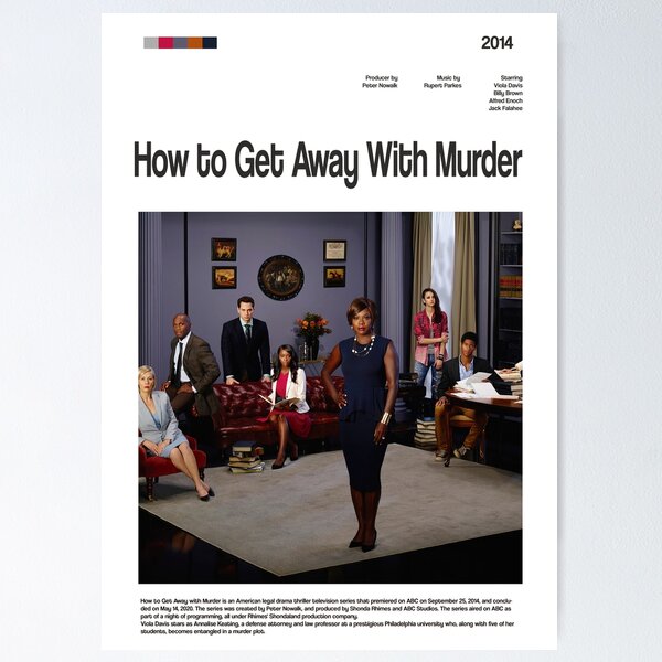 Item preview, How to Get Away with Murder series poster designed and sold by paulrommer.