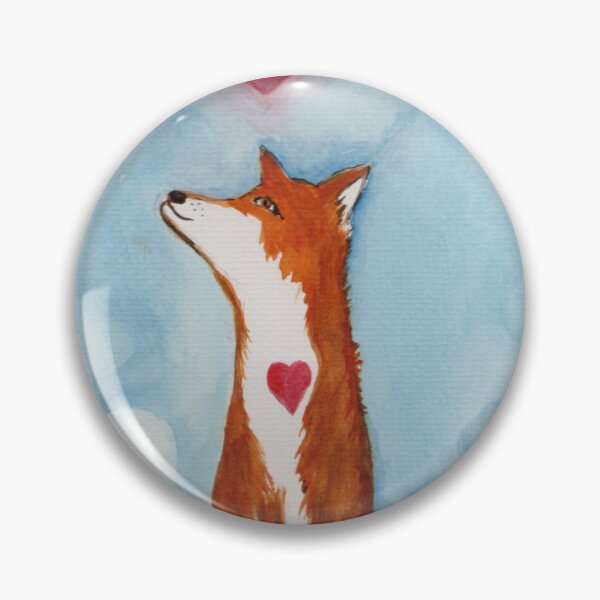 Item preview, Fox love heart designed and sold by Roselyn Snead.