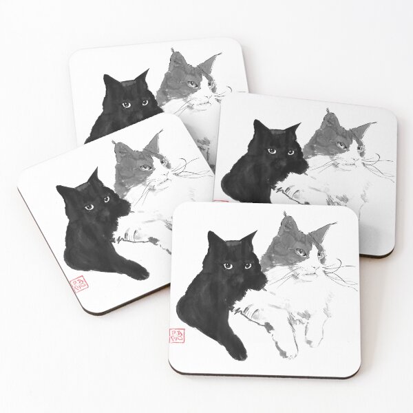 Item preview, 2 cats designed and sold by pechane.