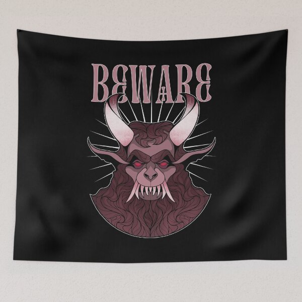 Item preview, Beware The Krampus | Merry Creepy Christmas designed and sold by ObsidianDaz.