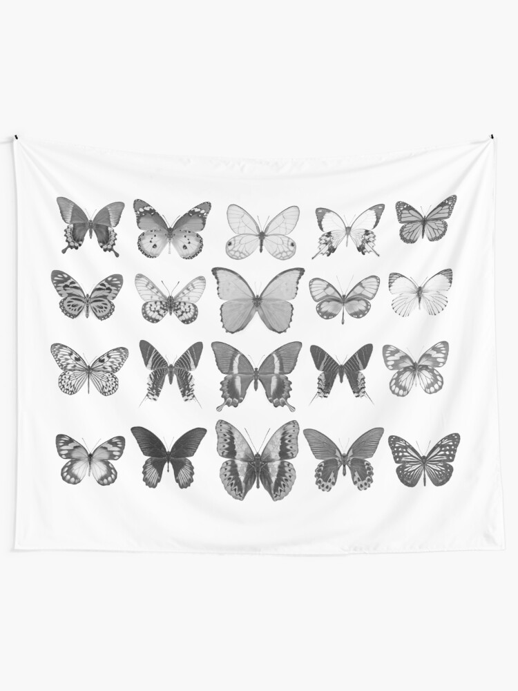 Alternate view of Mono Butterfly Collection Tapestry