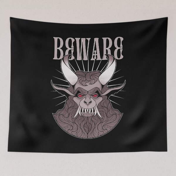 Item preview, Beware The Krampus | Merry Creepy Christmas designed and sold by ObsidianDaz.