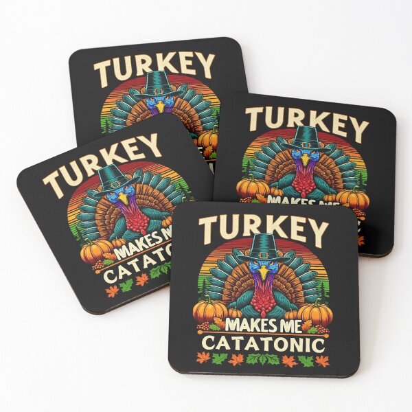 Item preview, Turkey makes me catatonic Funny thanksgiving 2024 family Rainbow  designed and sold by SlocifieShop.