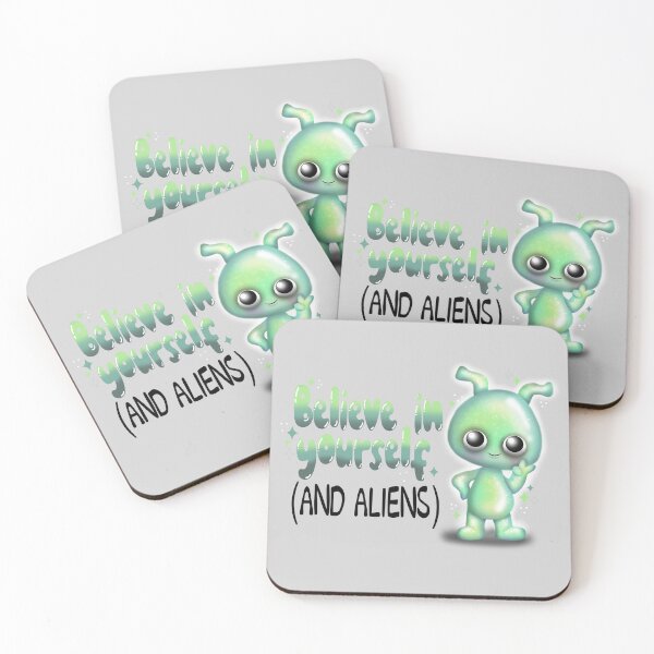 Item preview, Believe in yourself (and aliens) designed and sold by Manxcraft.