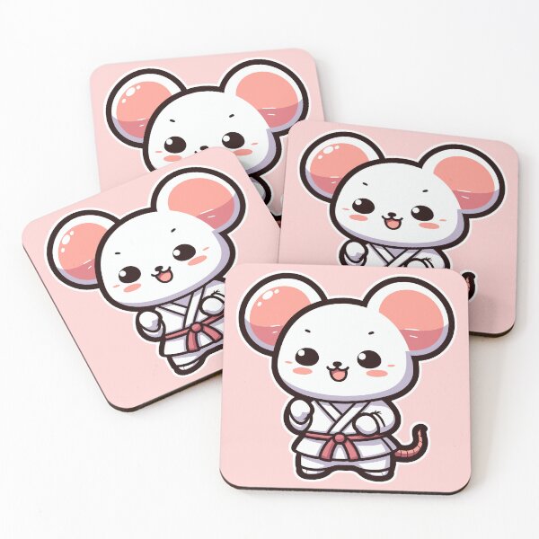 Item preview, Kawaii Cute Karate Mouse 4 | Pets and Animals for Men and Women t-shirt designed and sold by panchiTWO.