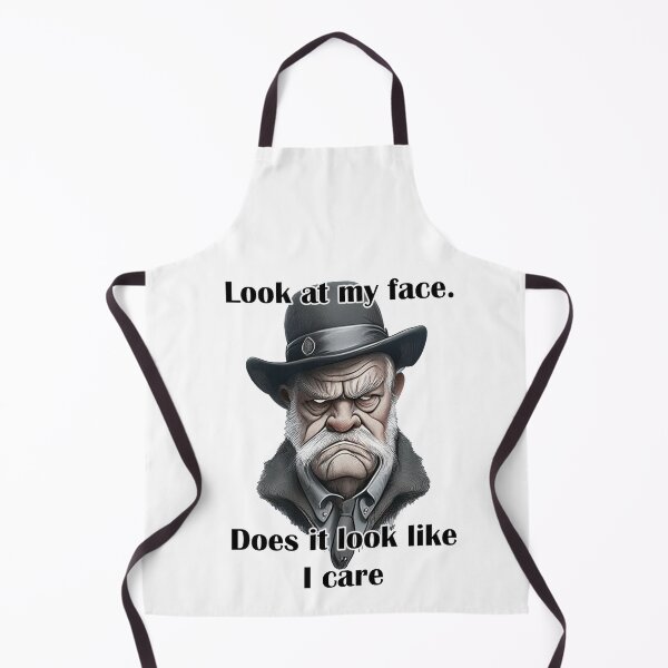 Item preview, Look at my face does it look like I care grumpy old man designed and sold by LinkyLankStank.