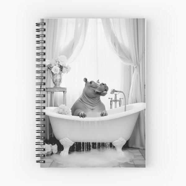 Item preview, Hippo taking a foam Bath - Funny Animals designed and sold by Tom Nulens.