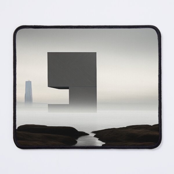 Item preview, Monolith Mirage: Abstract Seaside Solitude designed and sold by Basajaun Studio.