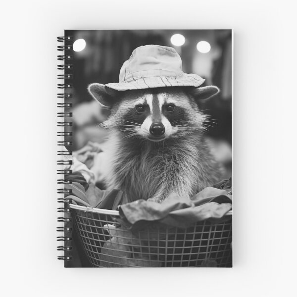 Item preview, Raccoon in laundry basket - Funny Animals designed and sold by Tom Nulens.