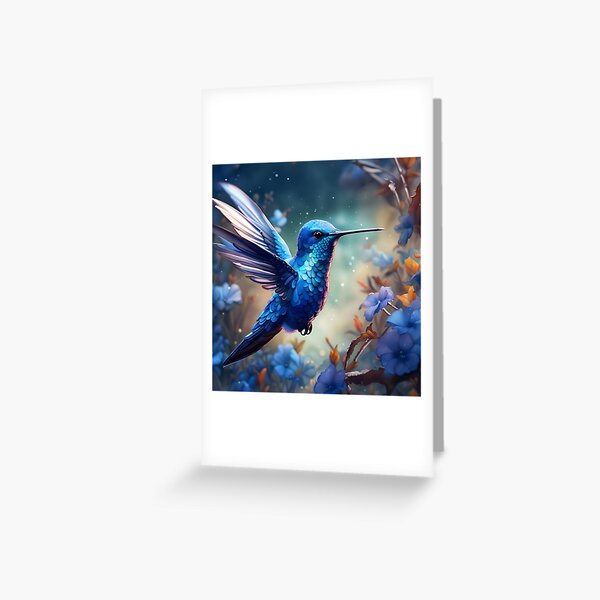 Item preview, Blue Hummingbird designed and sold by SmartPufferFish.