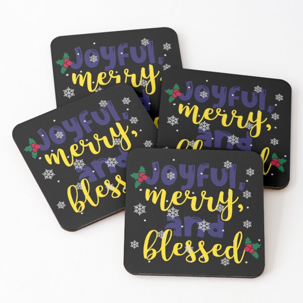 Item preview, Joyful Merry And Blessed designed and sold by shopbakas.