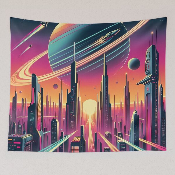Item preview, Galactic Dawn: Retro-Futurism Reimagined designed and sold by Vitalka-uk.