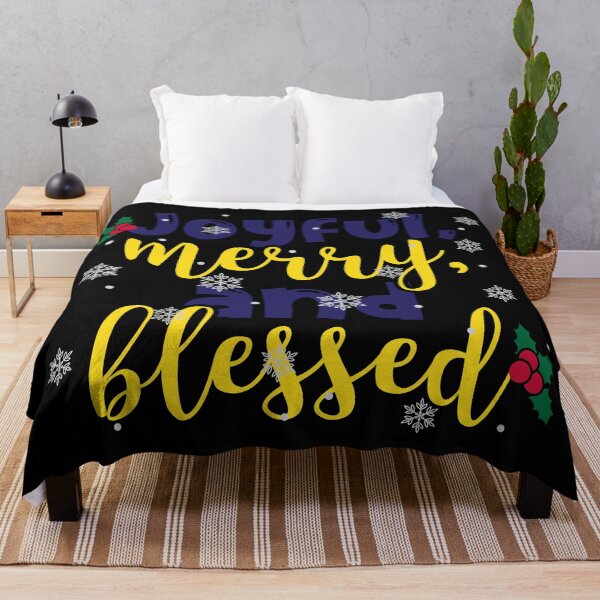 Item preview, Joyful Merry And Blessed designed and sold by shopbakas.