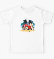 Vector cartoon retro pickup Kids Tee