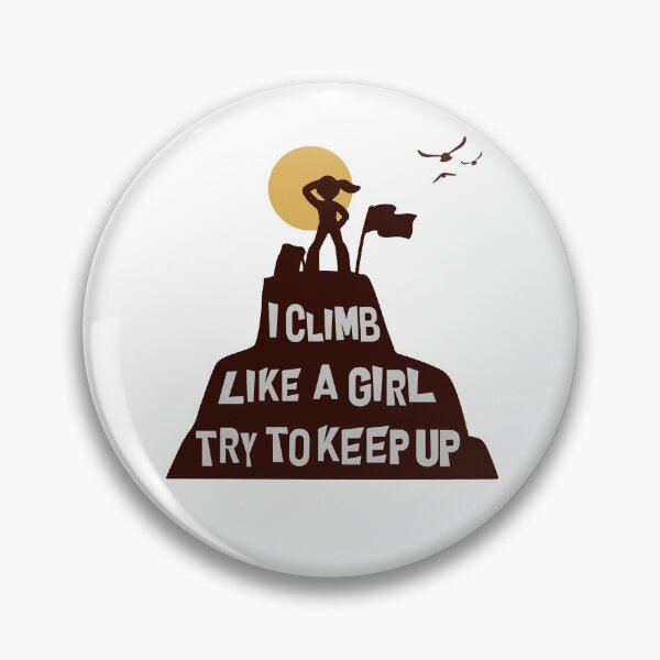 Item preview, I Climb Like A Girl Rock Climbing Gear Kids Women Vintage  designed and sold by Kummy Bear Shop.